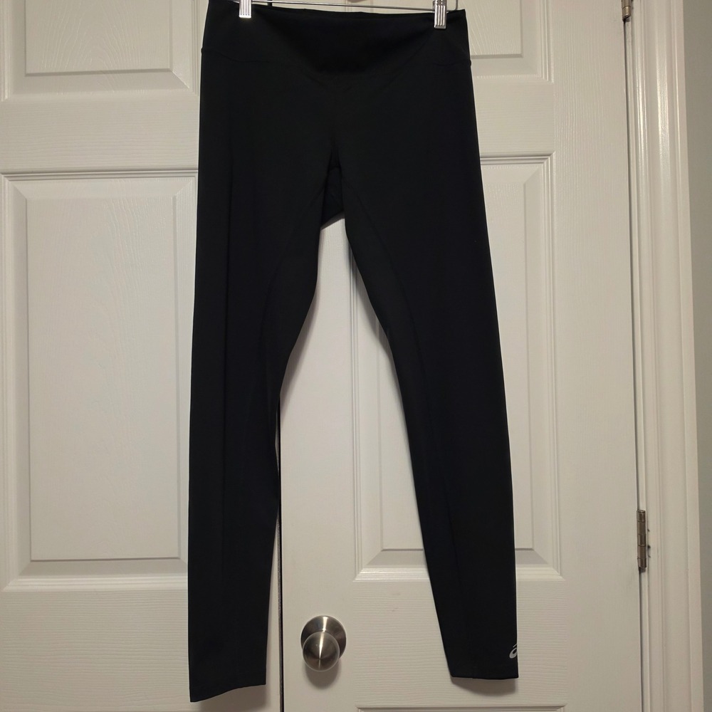 ASICS Activewear Performance Running Leggings Solid Black Large